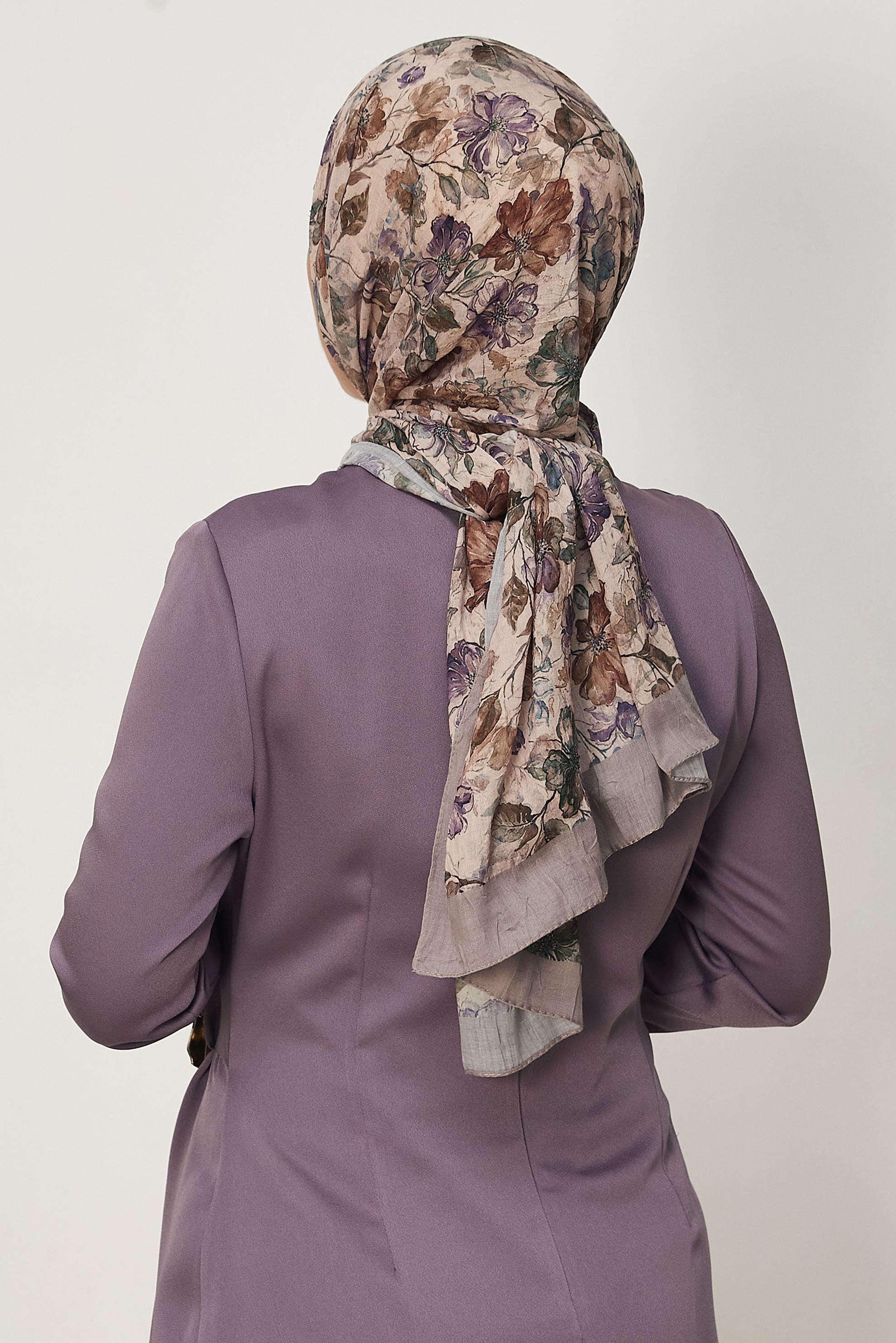 Hijab clothing PINK ALVINA PATTERNED SHAWL 3913