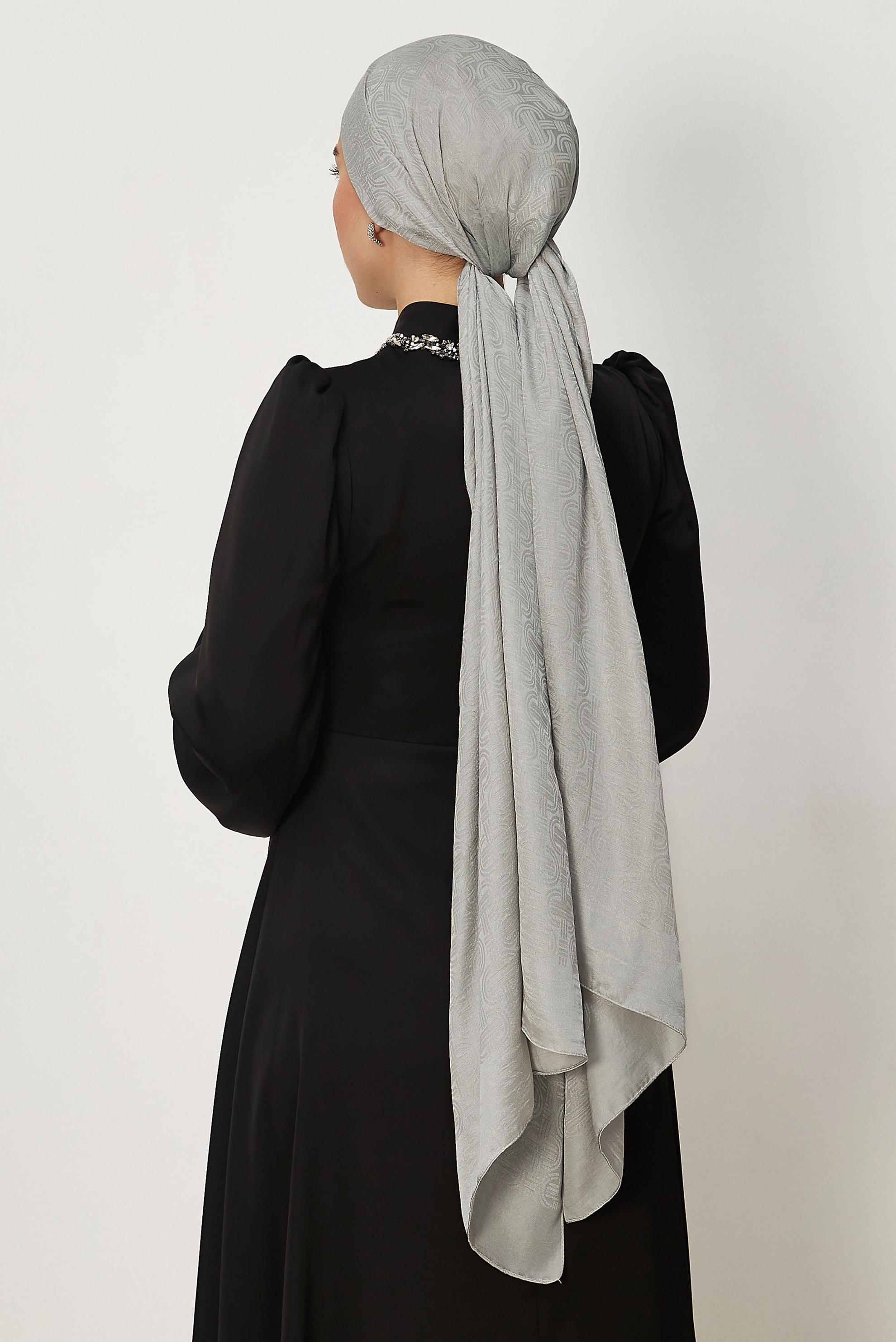 Vêtements hijab BEIGE CHÂLE JACQUARD ALVINA AÉROBINE 8709