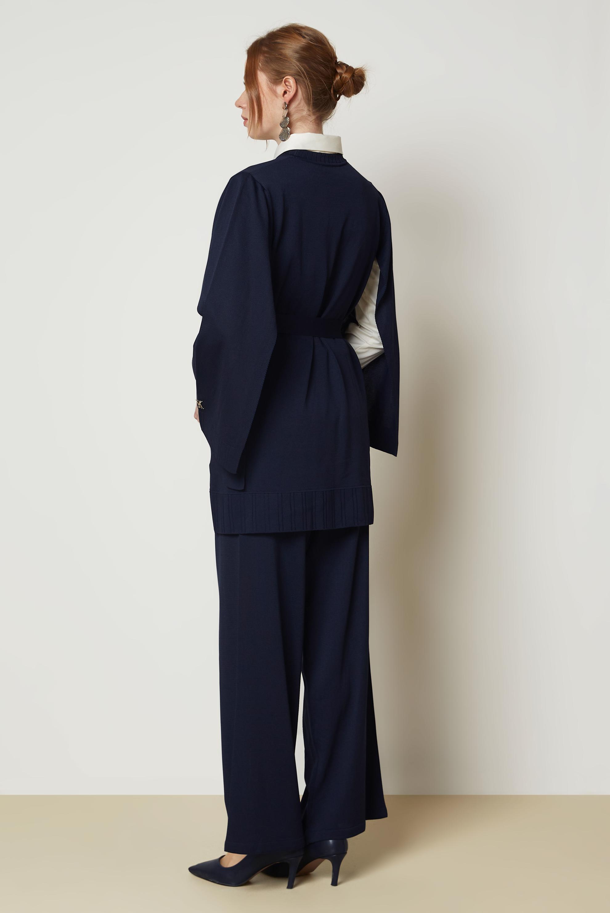 Tesettür giyim LACİVERT 46964 İCE ELİTE TRİKO PANT.TK. 38-44