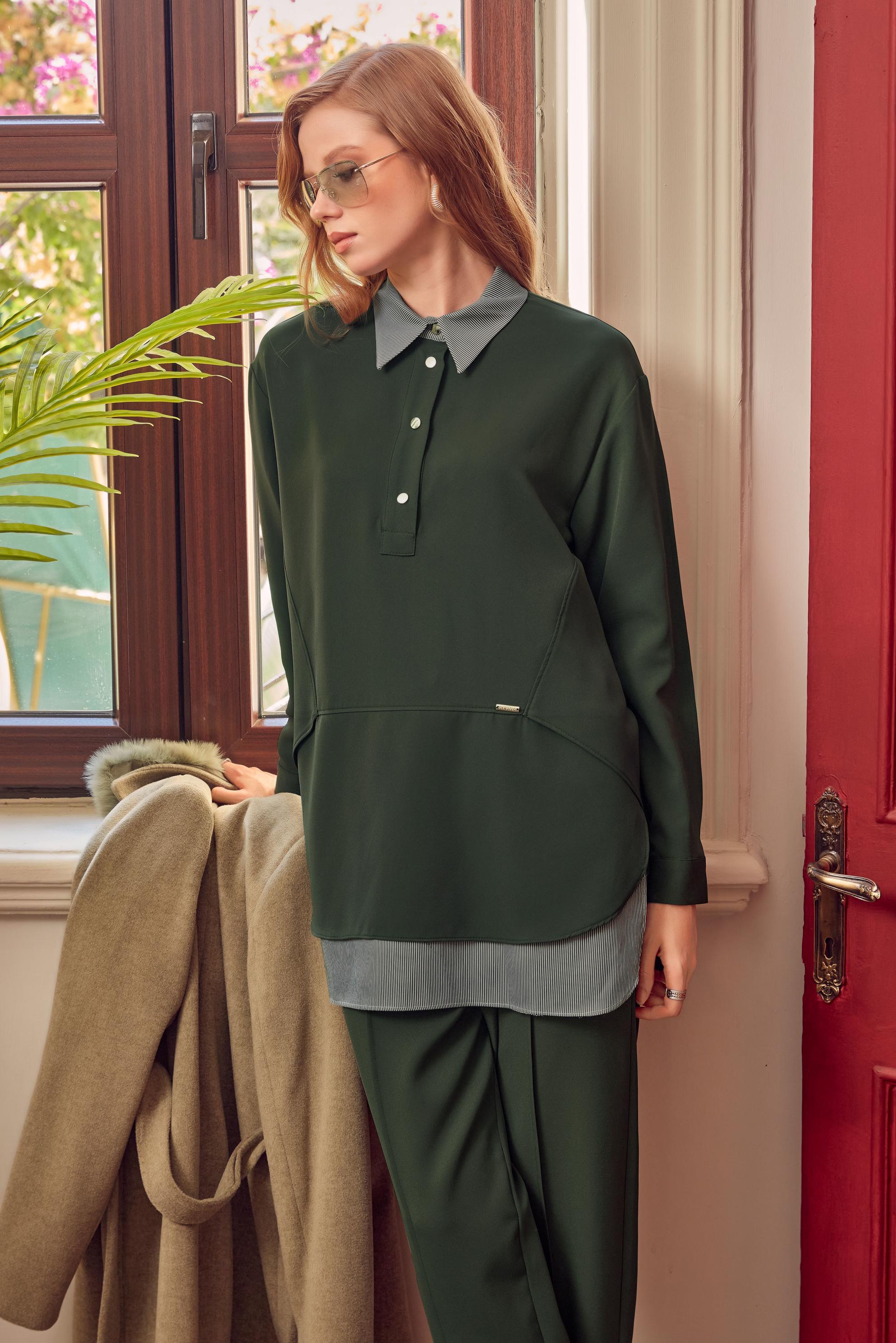 Hijab clothing KHAKI 47008 43961 2Lİ PANT.TK 38-44 TEK40