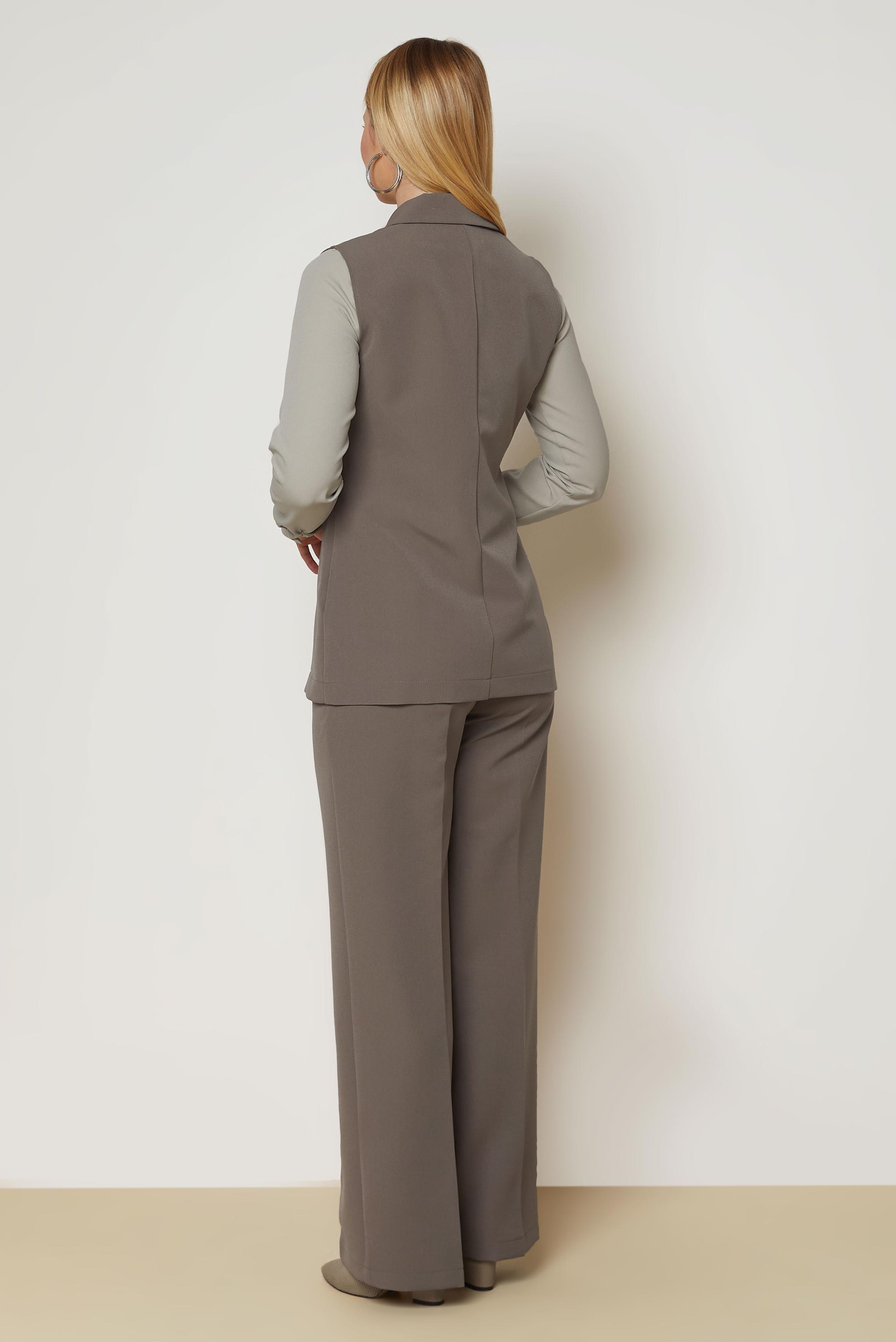 Hijab clothing MINK DOUBLE-BREASTED PANTSUIT 47027