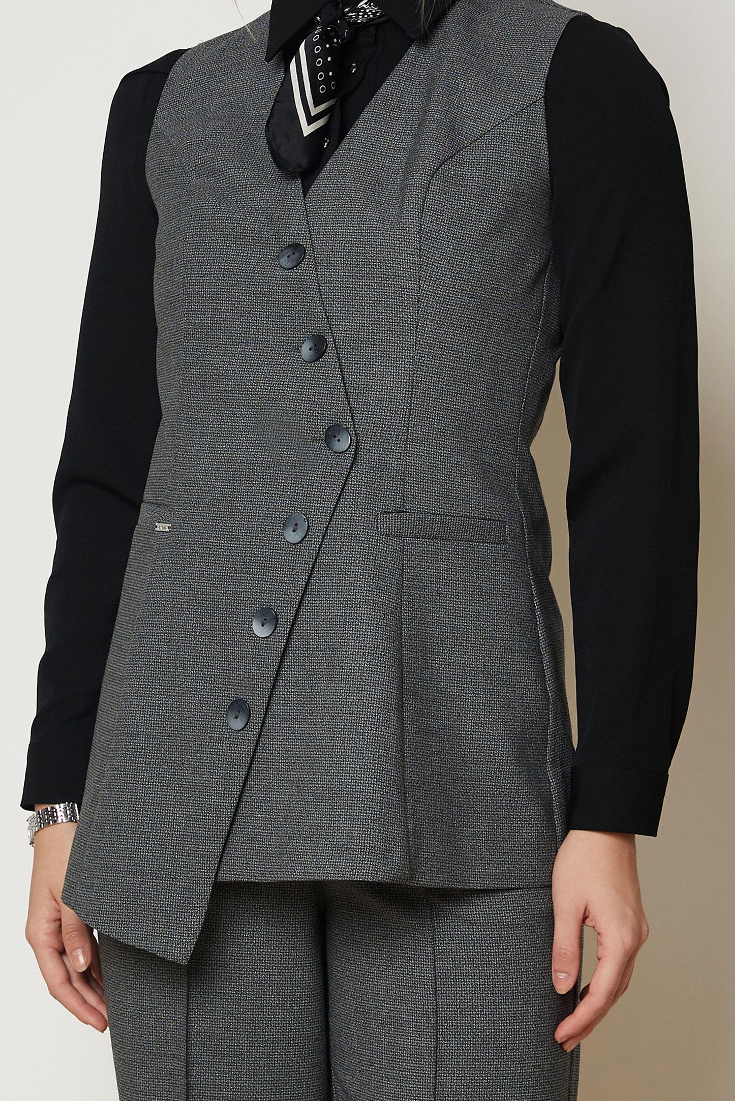 Tesettür giyim GRİ 47047 SAGE 2Lİ PANT.TK. 38-44 TEK40