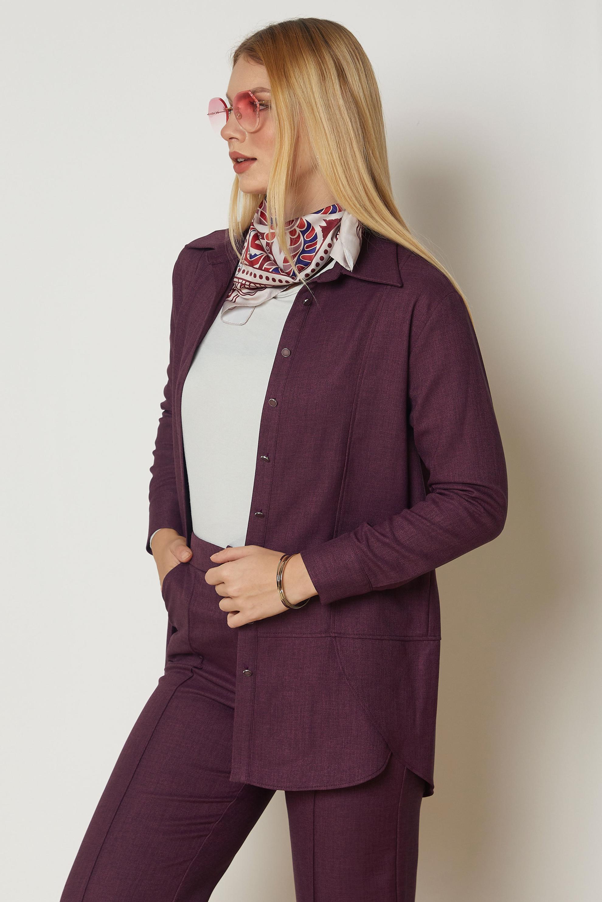 Hijab clothing DAMSON SHIRT COLLAR PANTSUIT 47118