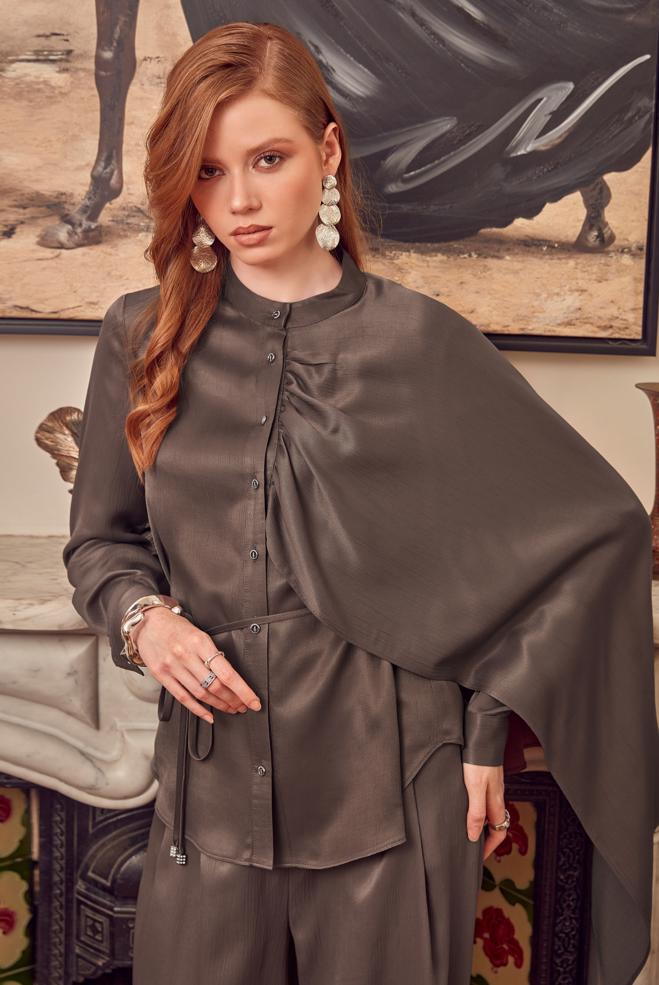 Hijab clothing BROWN 47209 BONİTA 20382 2 Lİ PANT.TK.38-42 TEK 40 - ALVİNA