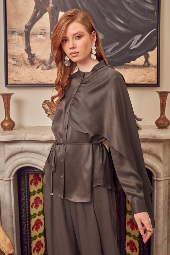 Hijab clothing BROWN 47209 BONİTA 20382 2 Lİ PANT.TK.38-42 TEK 40 - ALVİNA