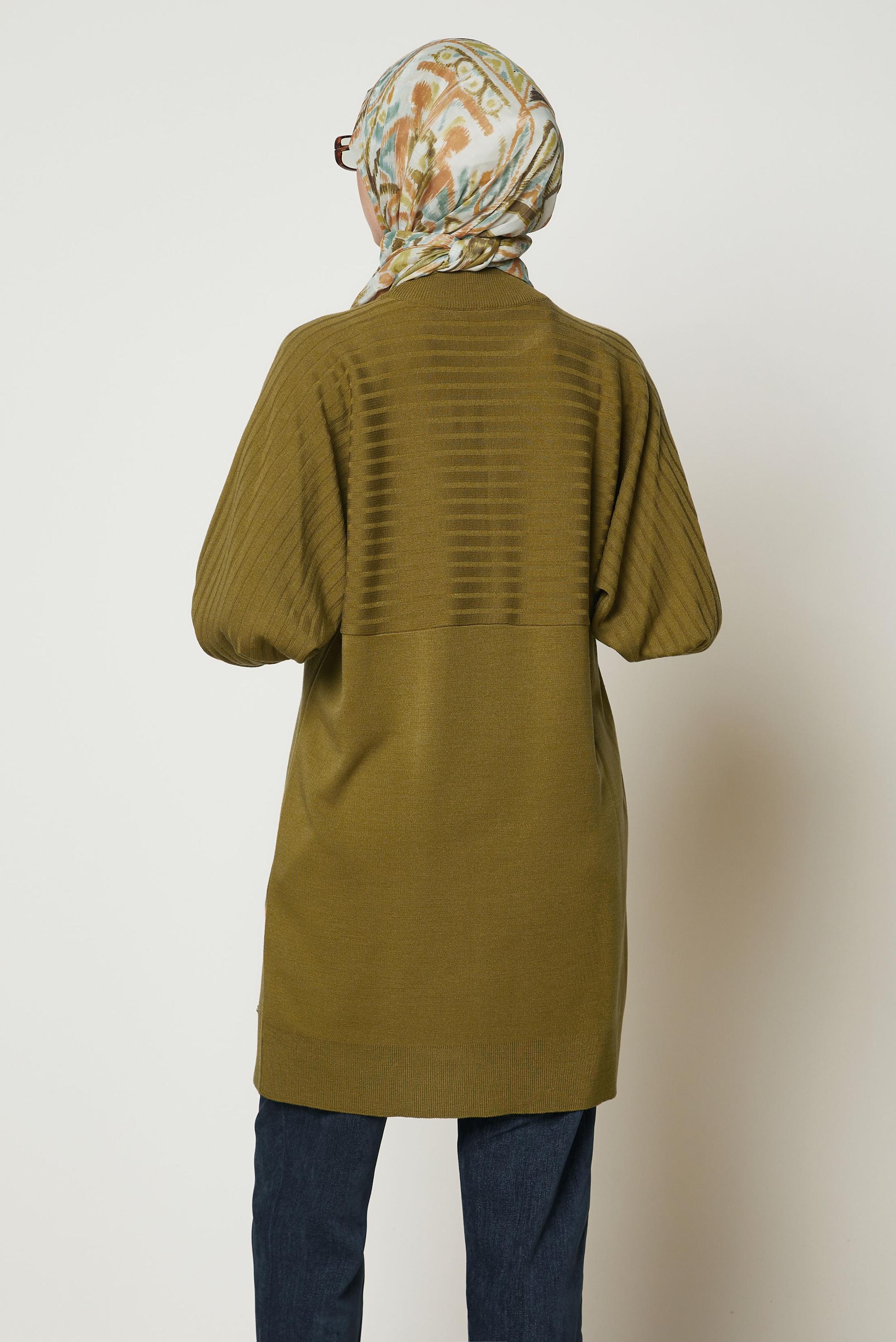 Hijab clothing BROWN KNITWEAR TUNIC 46864