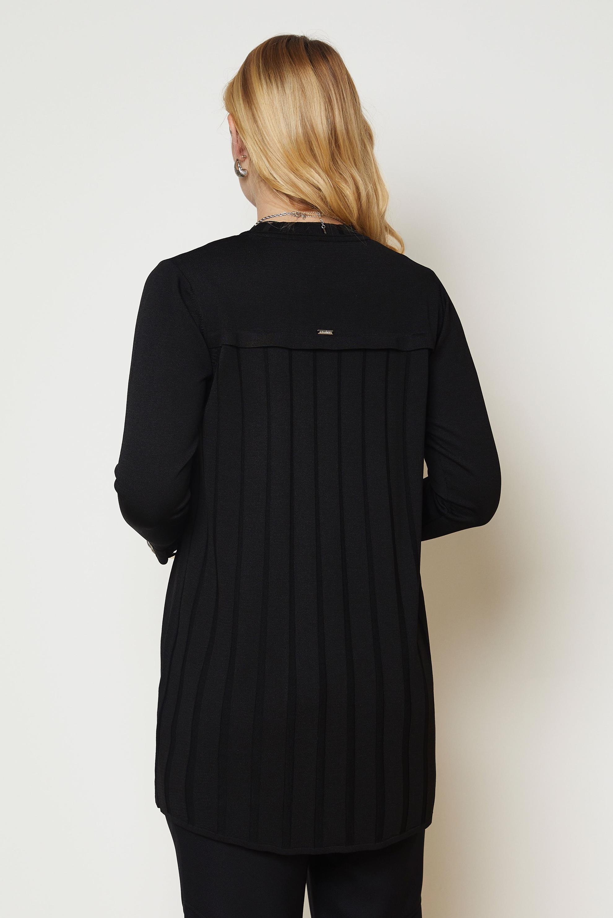 Vêtements hijab NOIR TUNIQUE EN MAILLE 46932