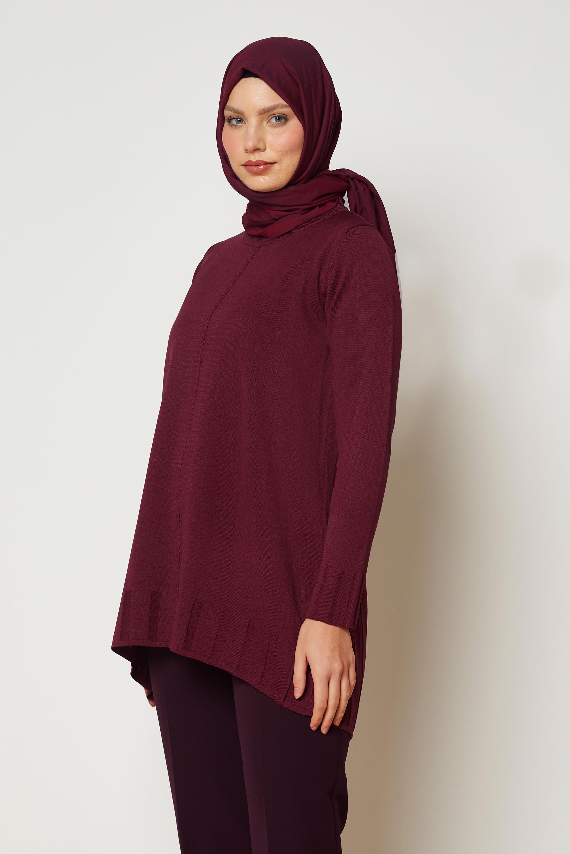 Hijab clothing BROWN KNITWEAR TUNIC 46932