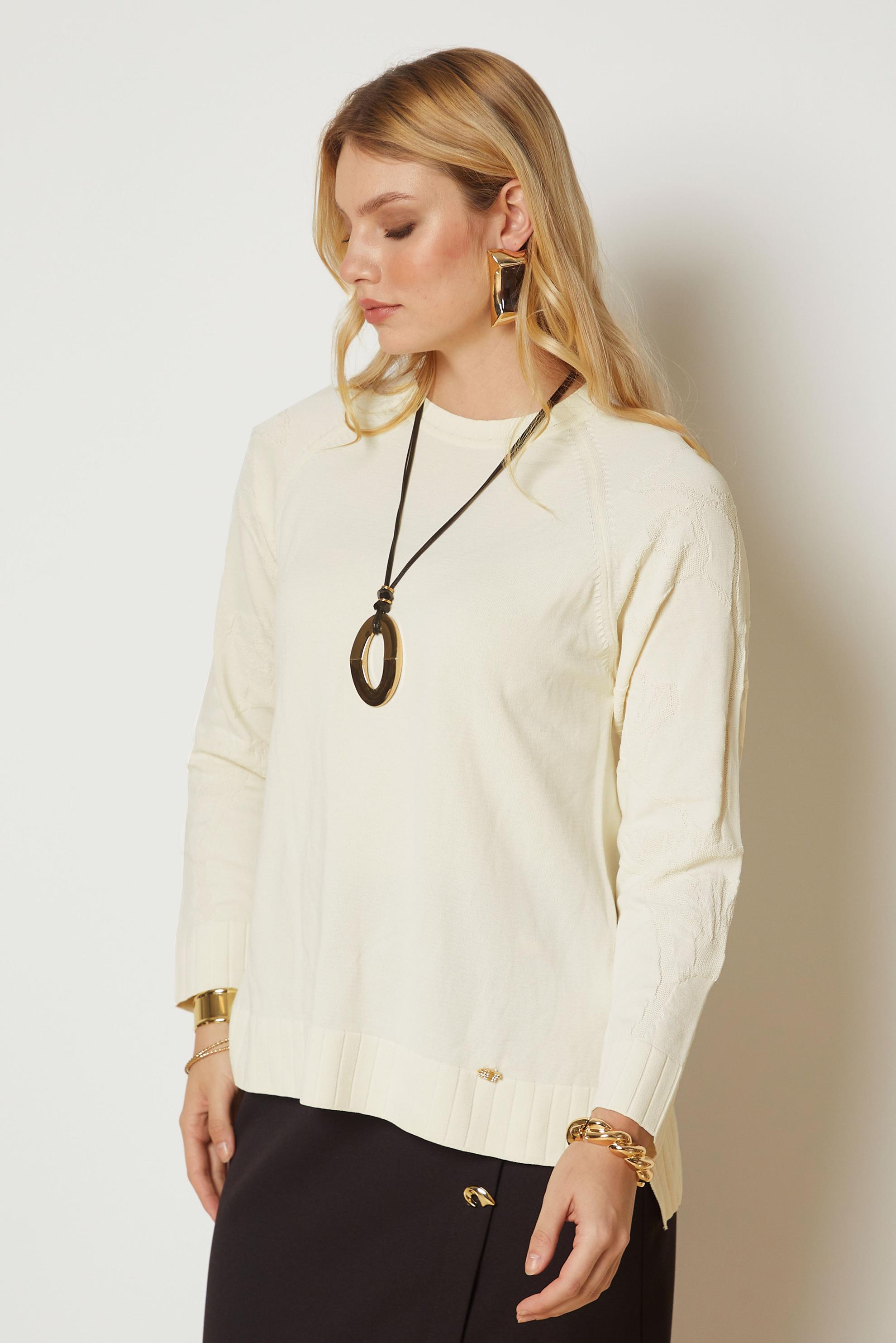 Vêtements hijab BLANC TUNIQUE EN MAILLE 46944