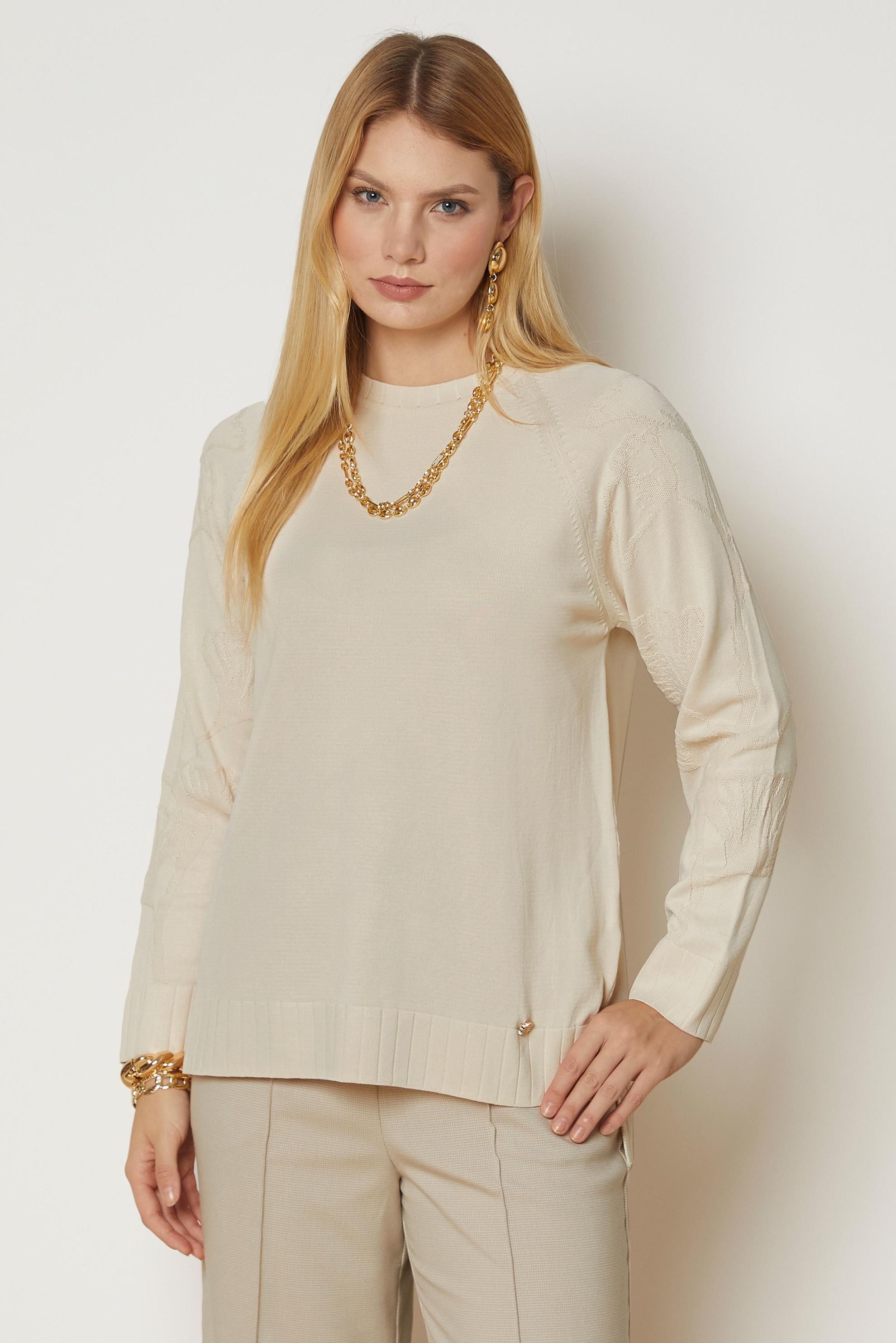 Vêtements hijab BRUN TUNIQUE EN MAILLE 46944