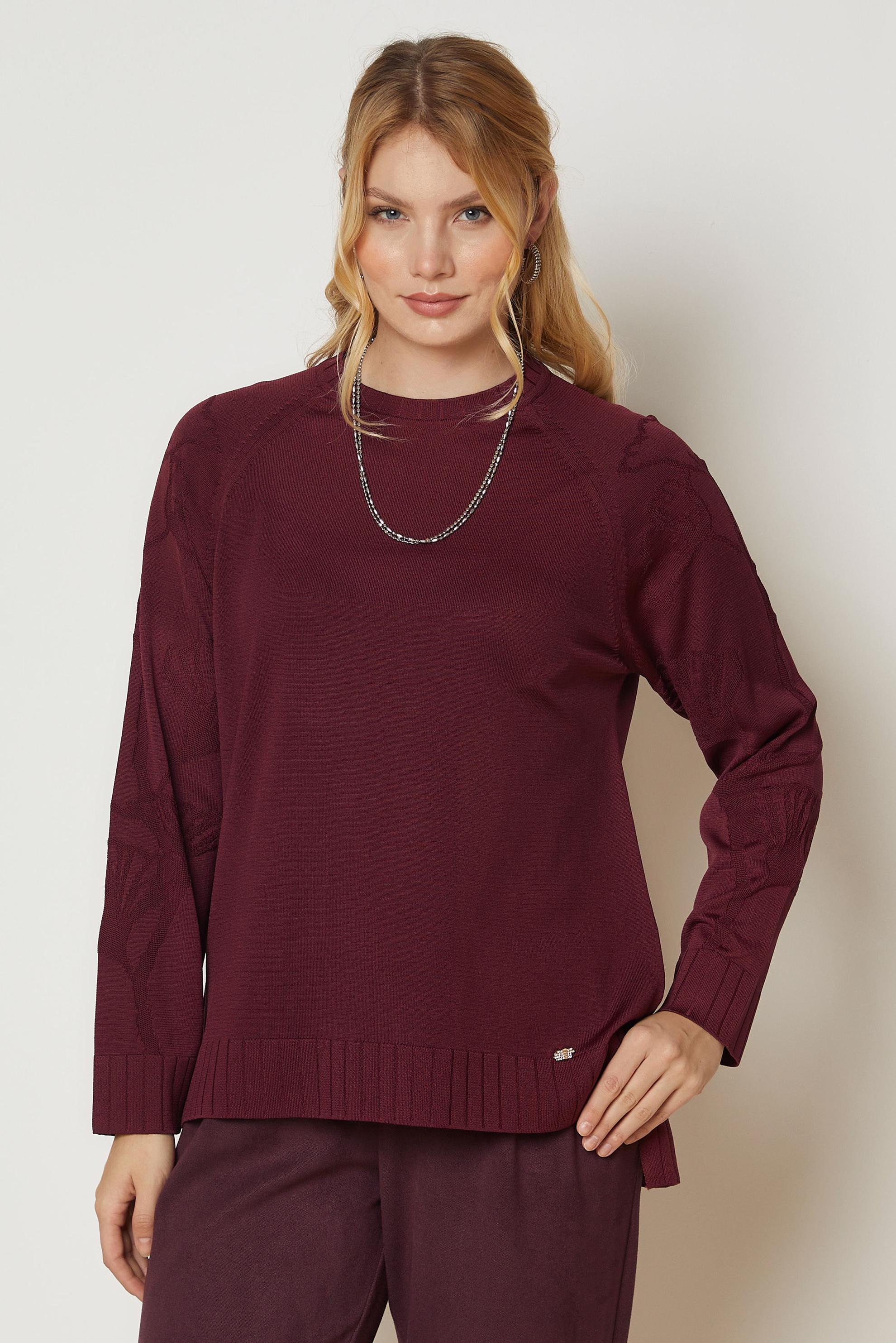Vêtements hijab BRUN TUNIQUE EN MAILLE 46944