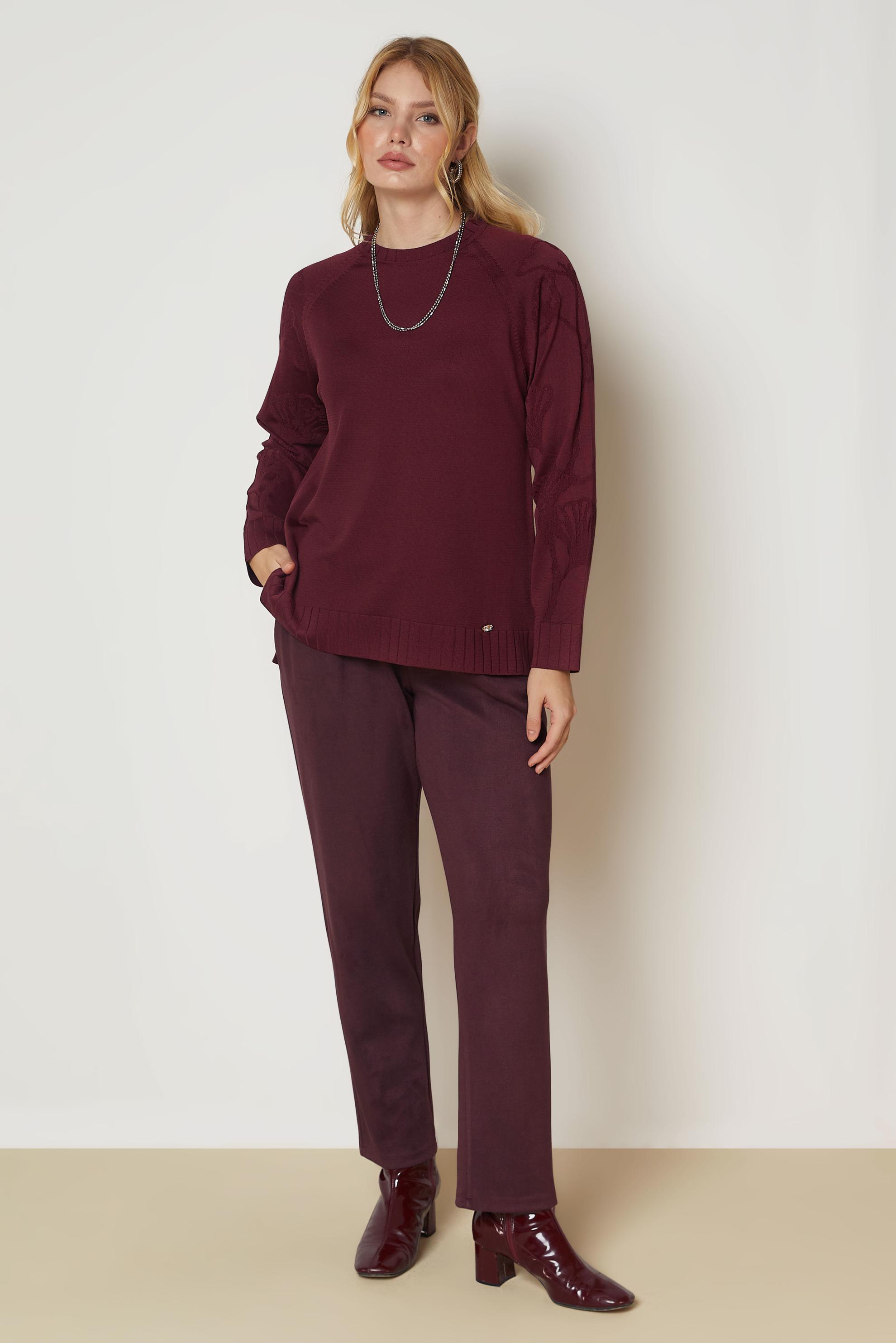 Vêtements hijab BRUN TUNIQUE EN MAILLE 46944