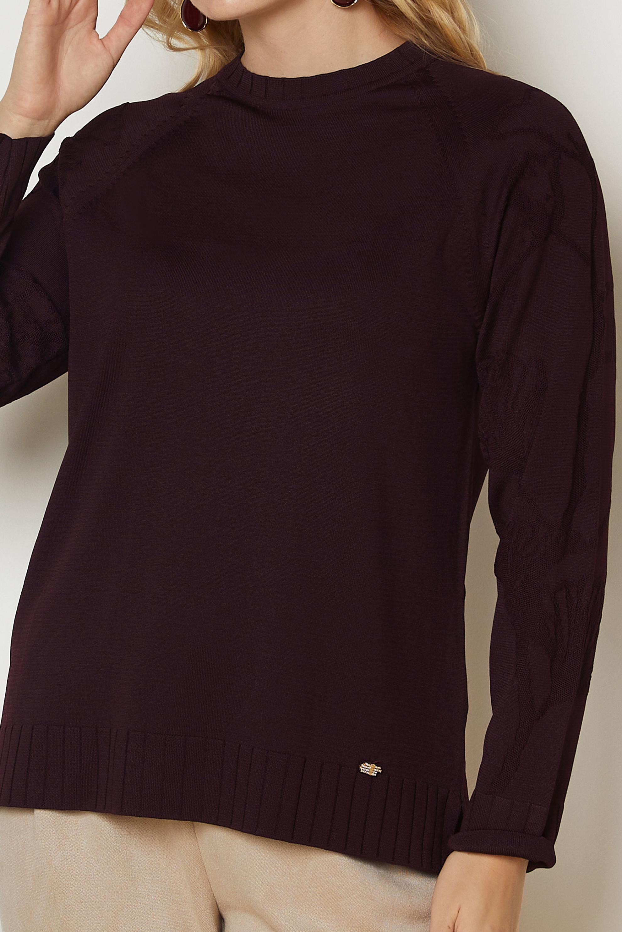 Vêtements hijab PRUNE TUNIQUE EN MAILLE 46944