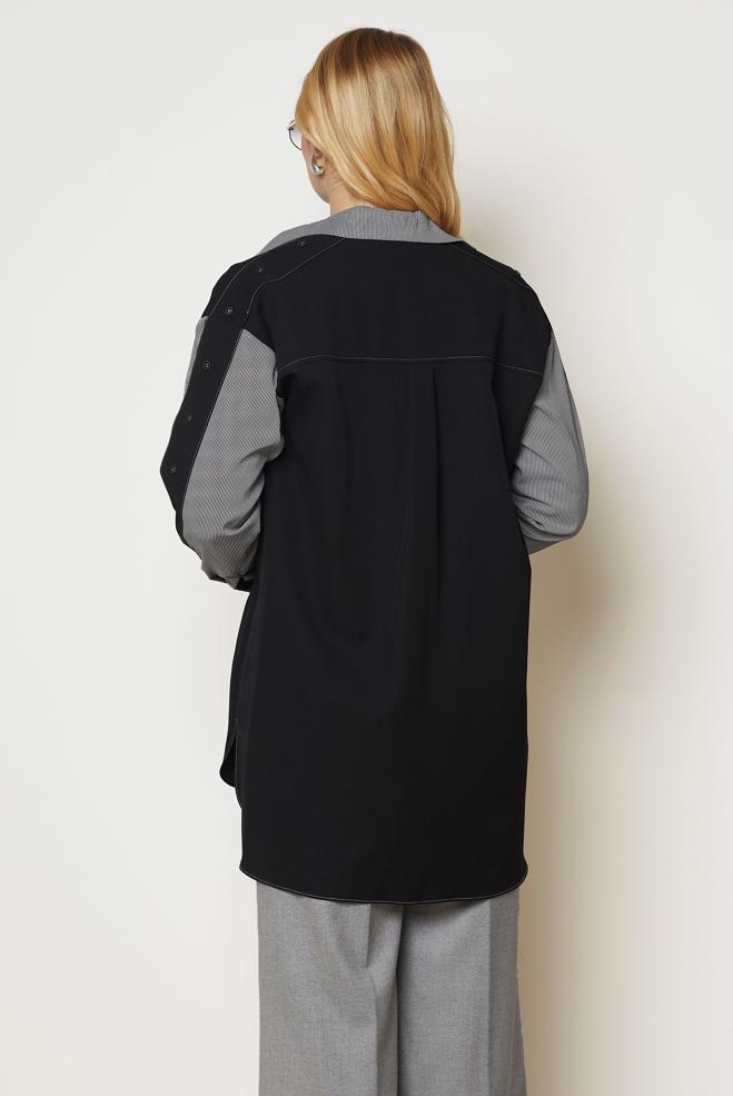Hijab clothing BLACK 47006 43961 TUNİK 38-46 TEK40 - ALVİNA