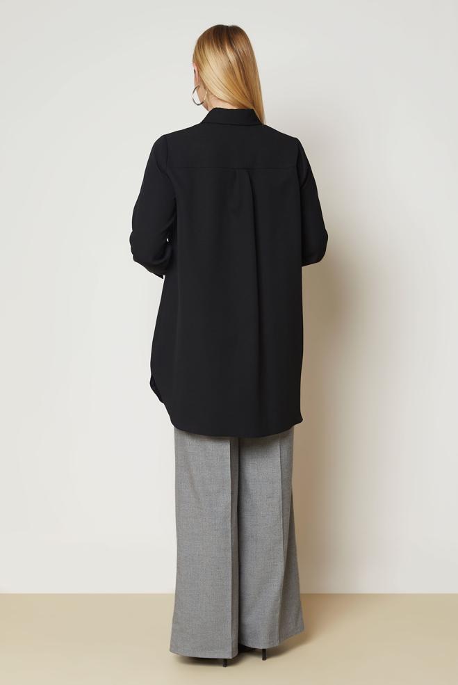 Hijab clothing BLACK 47016 43961 TUNİK 40-48 TEK38 - ALVİNA