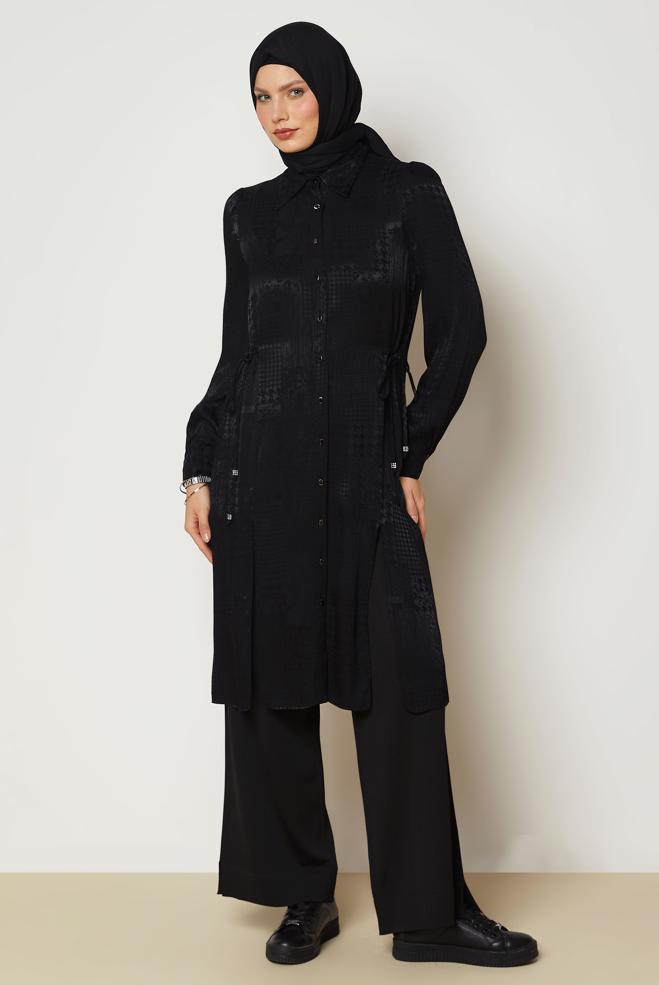 Hijab clothing BLACK 47139 MAROKEN 913 TUNİK 38-46 TEK42 - ALVİNA